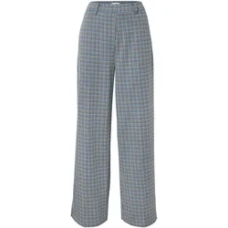 Tchibo - Komfort-Palazzohose mit Hahnentritt-Jacquard - Damen - Gr. 44 - weiß/jacquard