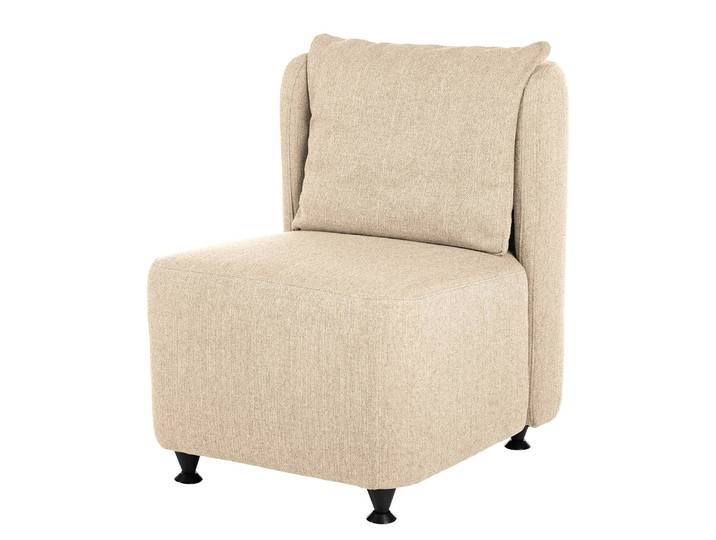 Fauteuil Kiri Beige/Sable Tissé à plat 68 x 74 x 73cm