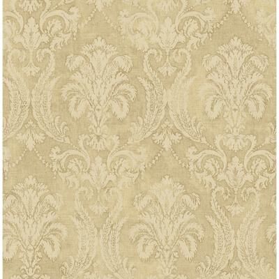 Seabrook Designs Croydon Damask Unpasted Wallpaper