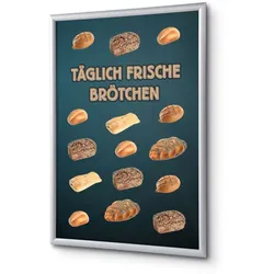 SHOWDOWN Displays Showdown Klapprahmen - DIN A1 - Komplett-Set - Brot Deutsch - Schwarz