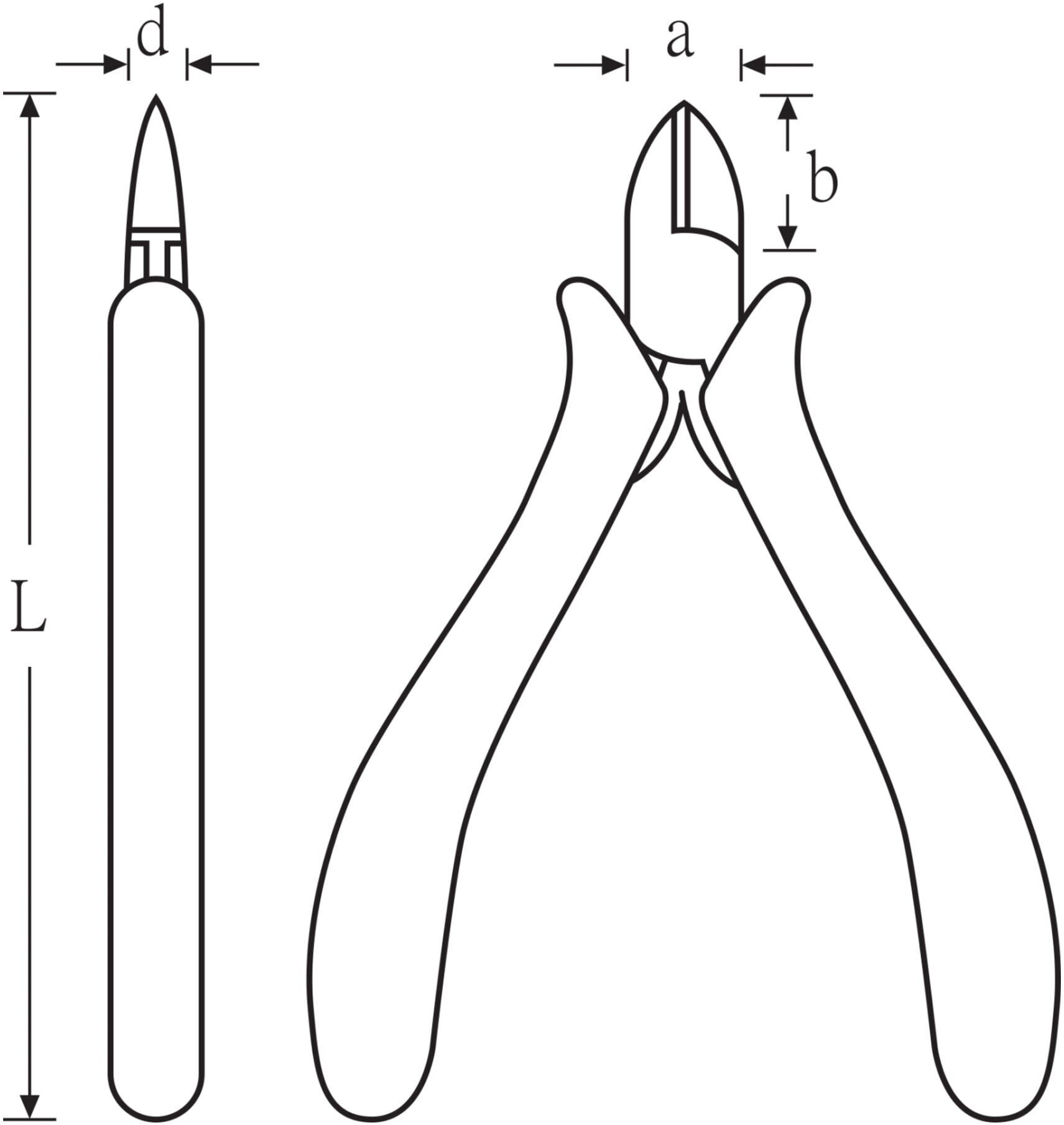 Stahlwille Elektronik-Seitenschneider L.115mm Kopf poliert (67076000)