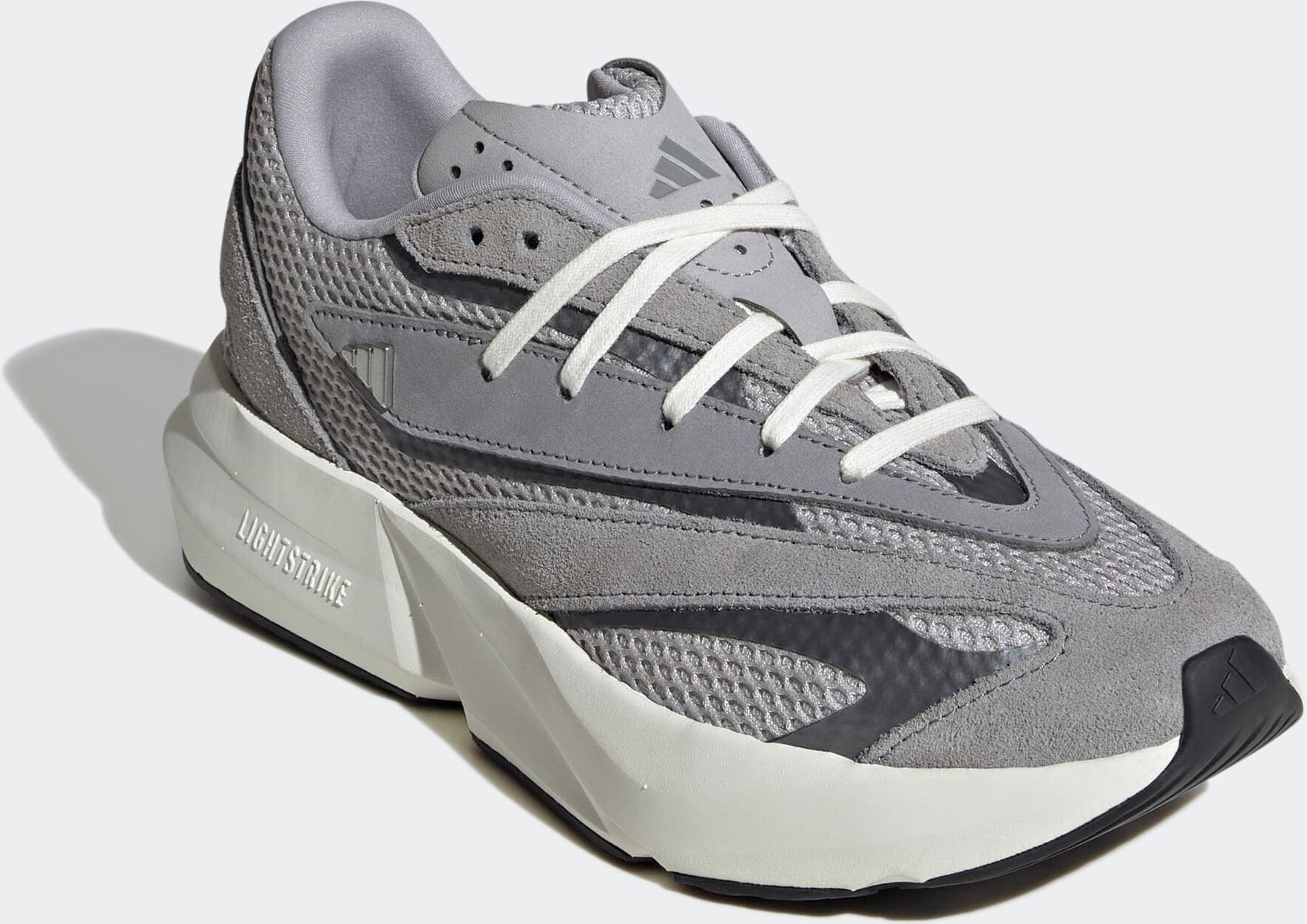 Sneaker ADIDAS SPORTSWEAR "LIGHTBLAZE", Damen, Gr. 40, grau (grau two, grau three, iron metallic), Synthetik, Textil, Schuhe Sneaker grau two, grau three, iron metallic 40