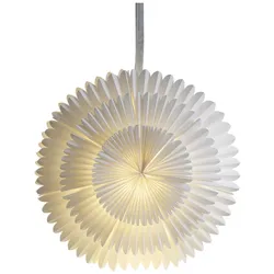 Star Trading, LED Weihnachtsdeko, Stern Frost Papier, 50 cm, indoor