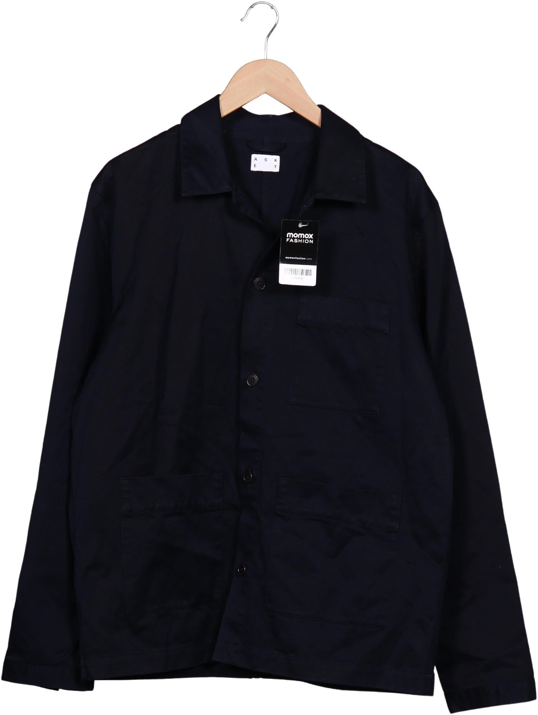 Asket Herren Jacke, Marineblau, Gr. XL, Baumwolle - Second Hand