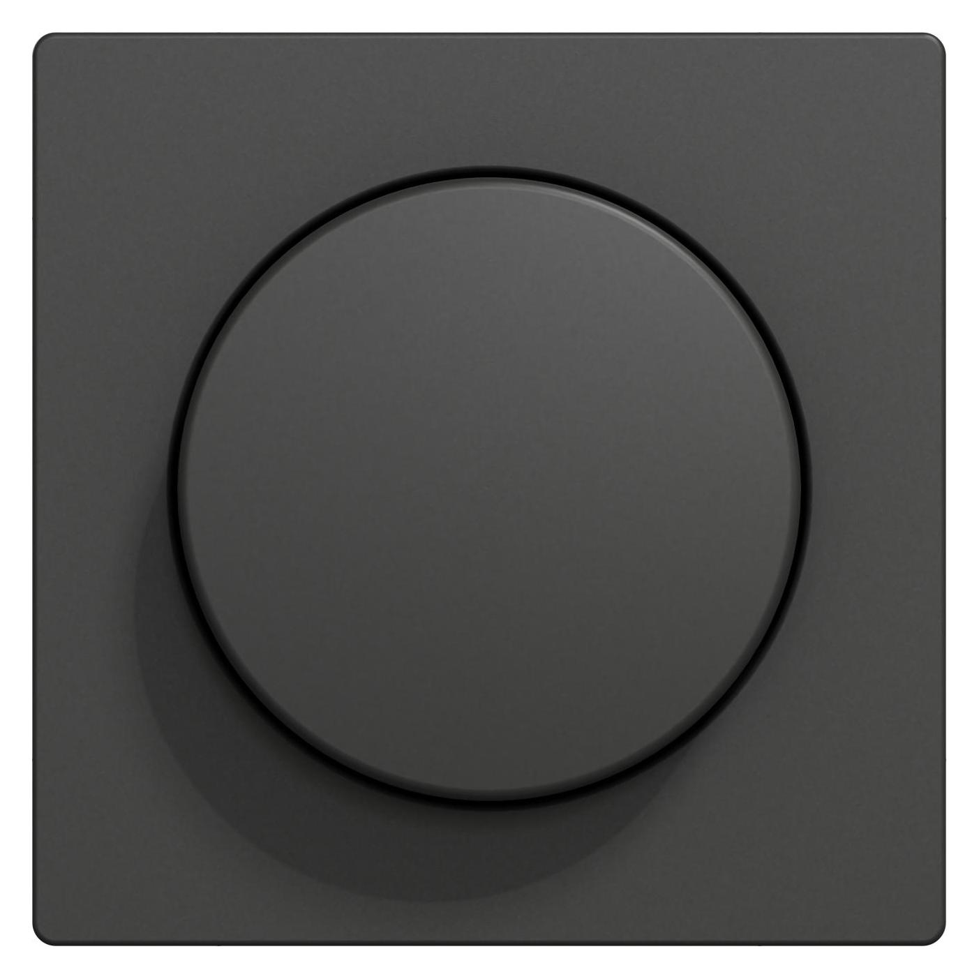 Schneider Electric Zentralplatte mit Drehknopf, Anthrazit, System Design (MEG5250-6034)