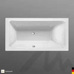Mauersberger Badewanne „convexa“ 1900 × 1000 mm in Edelweiß (matt)