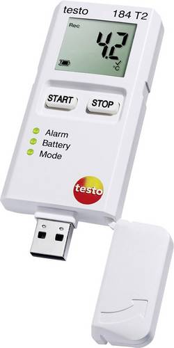 Testo 0572 1842 184 T2 Temperatur-Datenlogger Messgröße Temperatur -35 bis +70°C