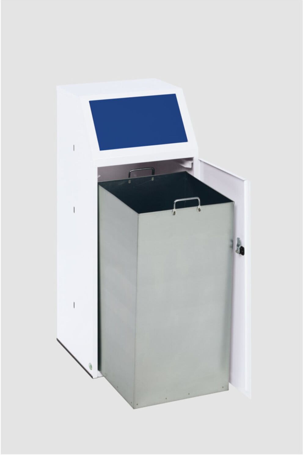 VAR Wertstoffsammler WSG 69 mit Fronttür und Inneneinsatz enzianblau 70 l (17162)