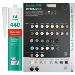Ramsauer 440 Naturstein 1K Silicon Dichtstoff 310ml Kartusche