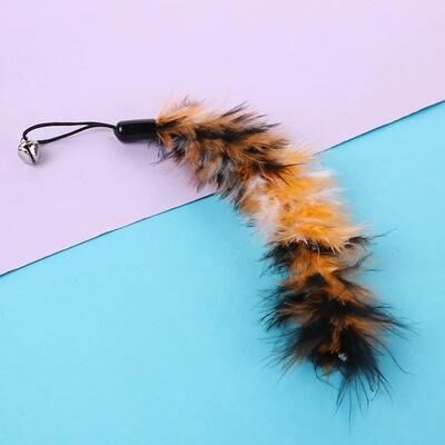 Uplift Treasures Interactive Cat Feather Toy Replacement Refill Set With Bell dtwj 14 caterpillar 10 Pcs