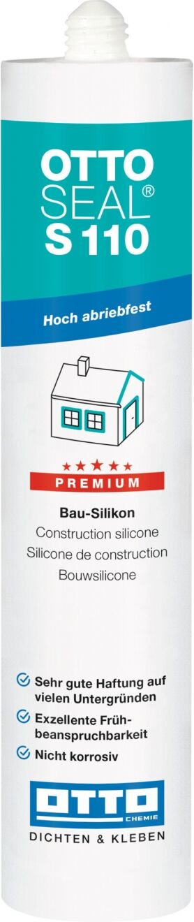 OTTOSEAL® Ottoseal S110 Le Silicone De Construction Haut De Gamme 310ml Ral9002