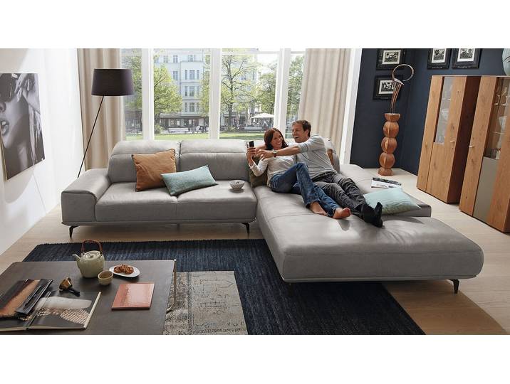 Musterring MR 2490 mit Funktion echt Leder Ecksofa