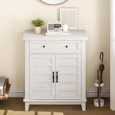 Garvee Farmhouse 3-Tier Cabinet w/ 7-Level Adjustable Shelves