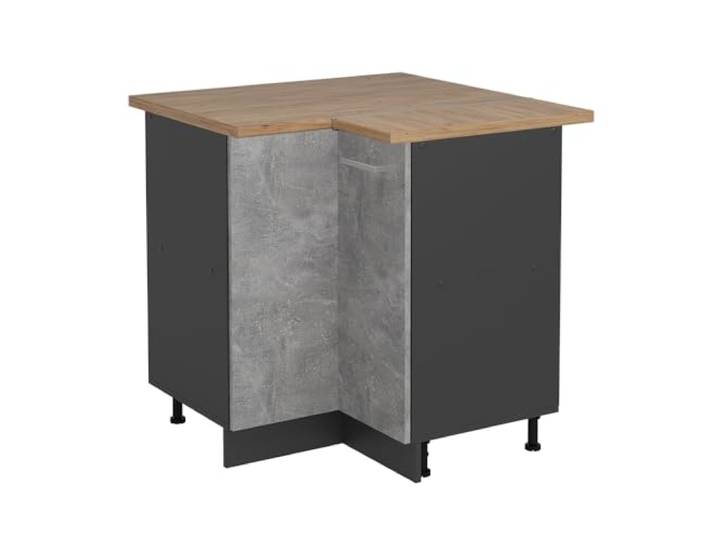 Vicco Eckunterschrank R-Line, Beton, 75.6 cm