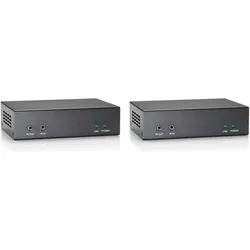 LevelOne HVE-9200P HDBaseT HDMI over Cat.5 PoE Extender Ki, 100m (Audio Switch, Video Switch), Video Converter