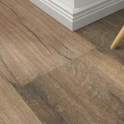 Klebe-Vinyl Vintage Oak Brown – inkl. Dämmung & Fußleisten