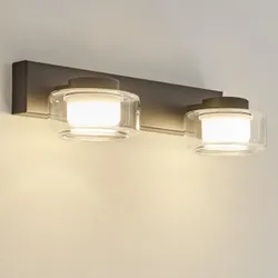 OSRAM Orbis Flame 5.5W Click CCT IP44 Wandlampe & Spiegelleuchte 2-flg auch fürs Badezimmer - mit umschaltbarer Farbtemperatur