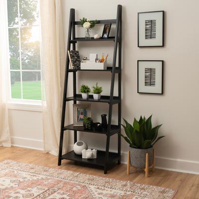 Linon Home Decor Linon Meade Mid-century Modern Ladder Bookcase