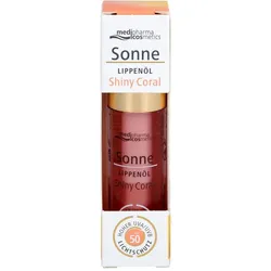 SONNE Lippenöl shiny coral LSF 50