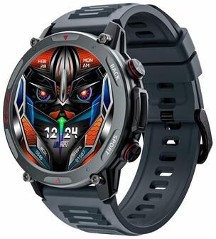 CaseAndConnect LOKMAT ZEUS4 PRO Bluetooth Calling Smartwatch With AMOLED Smart Watch Health Fitness Tracker black