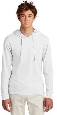 Port & Company PC099H Men's Beach Wash Garment-Dyed Pullover Hooded Top in White size 4XL   Cotton