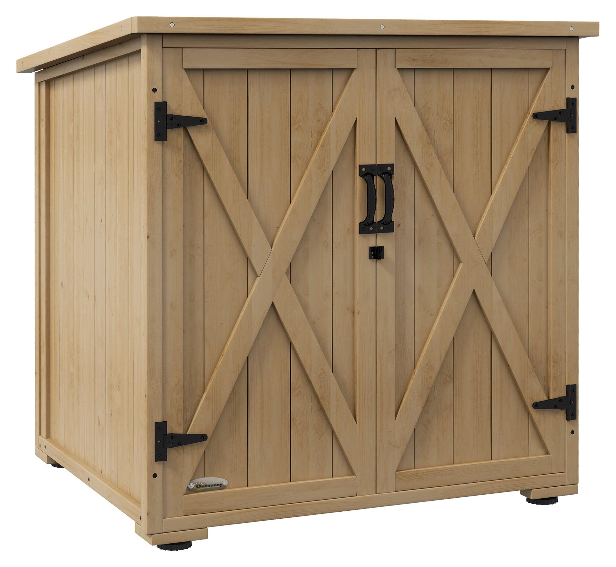 Gartenkasten - Gartenbox - Gartenhaus - Aufbewahrungskasten - Gartenhäuschen - Wetterbeständige Fichteholz - 77,5 x 88 x 90 cm