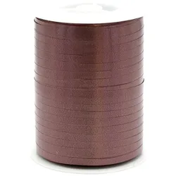Star 500m Geschenkband Ringelband 5mm - wasserfestes Kunststoff Dekoband Schleifenband Polyband Luftballonband zum Anbinden von Luftballons Basteln Braun