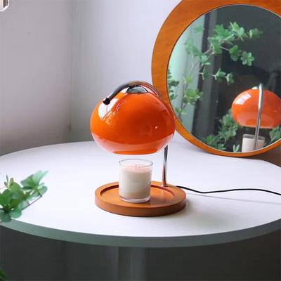 Friendly Fresh Finds Retro Glass Aromatherapy Table Lamp Warm Candlelight Bedside Decor Lamp red us Plug