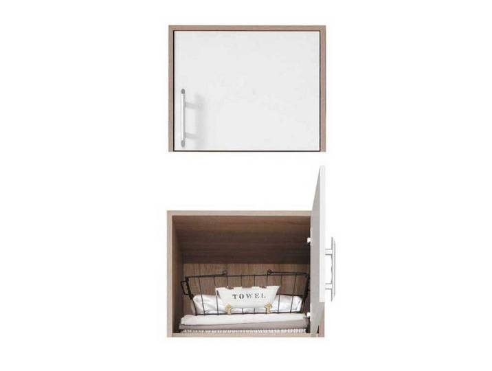 Feldmann-Wohnen Kleiderschrank Smart (1-St) 40x56x40cm Sonoma Eiche weiß 1-türig