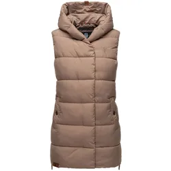 NAVAHOO Damen Designer Steppweste ärmellose Weste mit Kapuze Madilynaa
