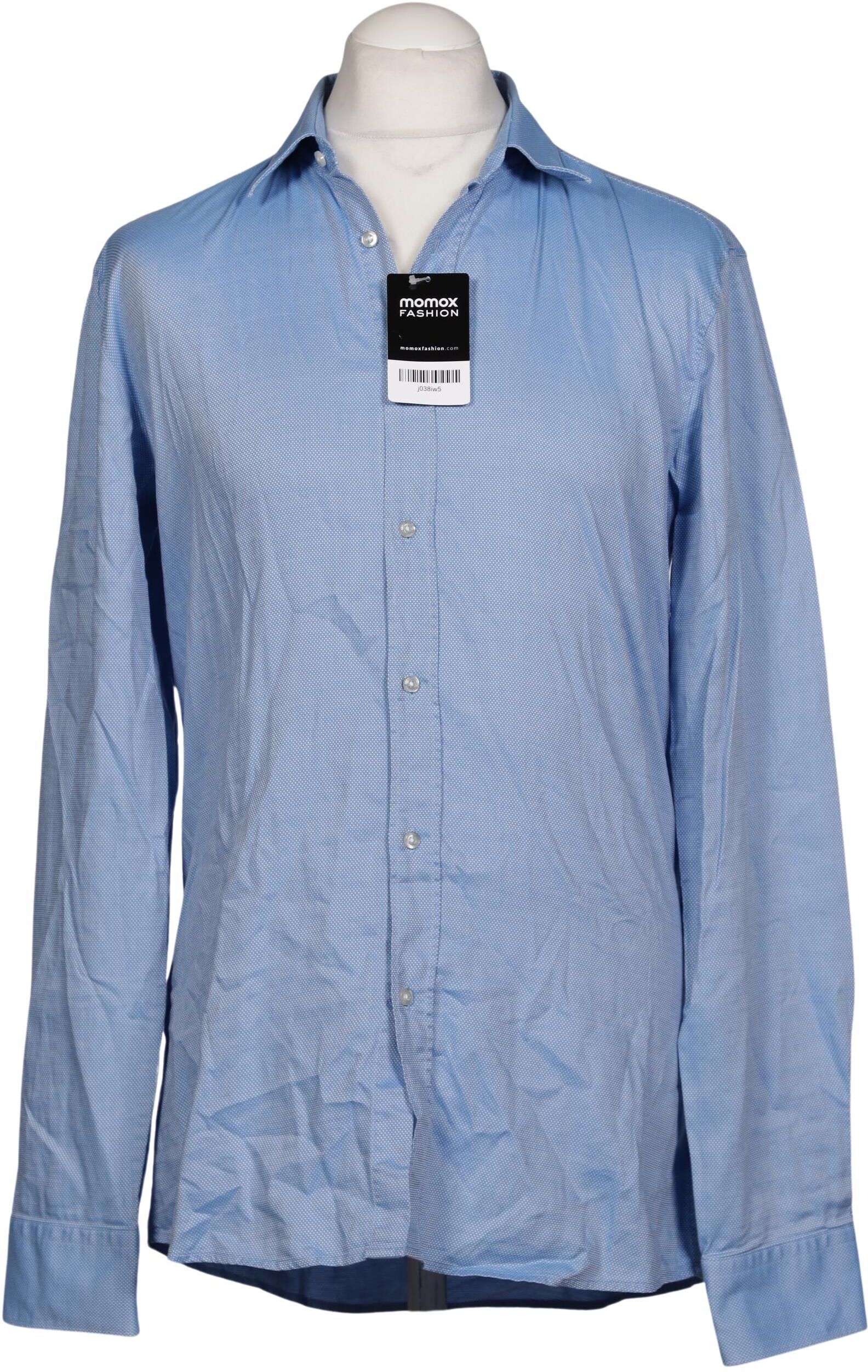 Hugo by Hugo Boss Herren Hemd, Hellblau, Gr. 41, Baumwolle - Second Hand