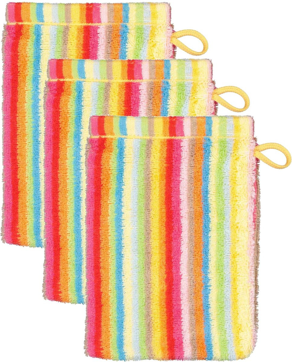 Cawoe Flanel C Life Style handschoenen multicolor set van 3, B/D: 16 x 22 cm