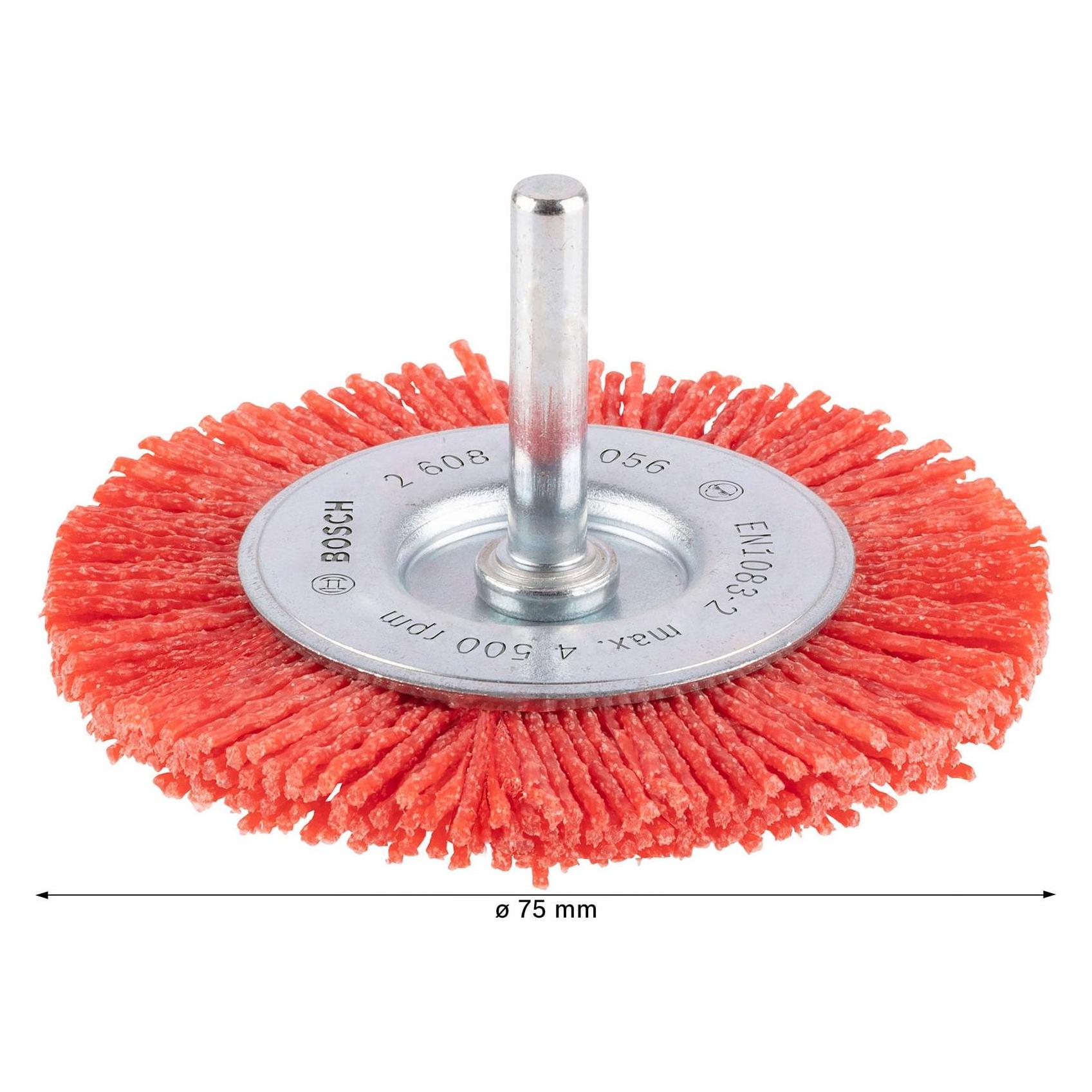Bosch Professional Zubehör PRO Multi Material clean Scheibenbürste, gerader Schaft, 75 x 1 mm (2608622056)