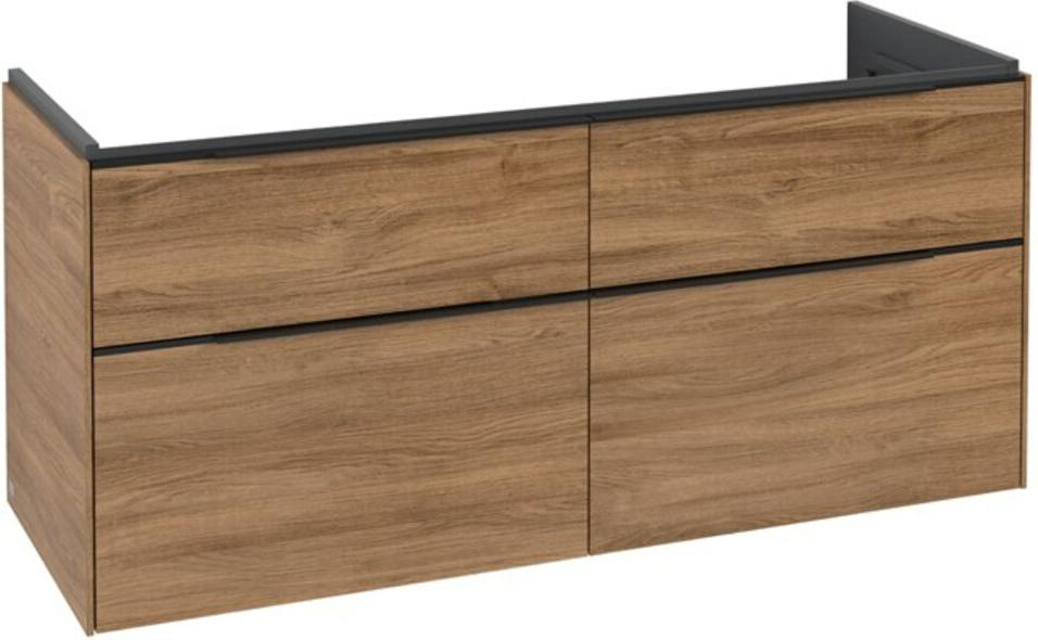 V&B Waschtischunterschrank Subway 3.0 127,2x57,6x47,8cm, o LE/Gr vo b, Kan Oa