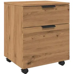 vidaXL Mobiler Aktenschrank mit Rollen Artisan Eichen-Optik 45x38x54cm