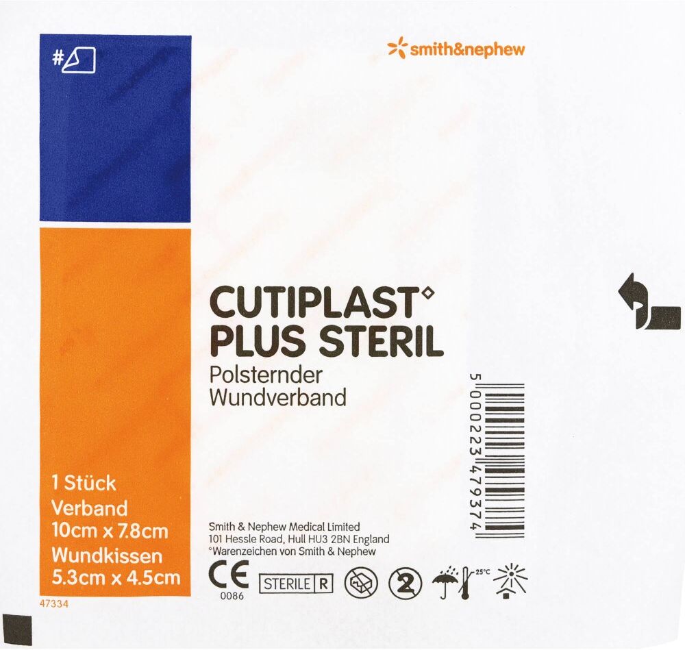 Cutiplast Plus steril 7,8x10 cm Verband