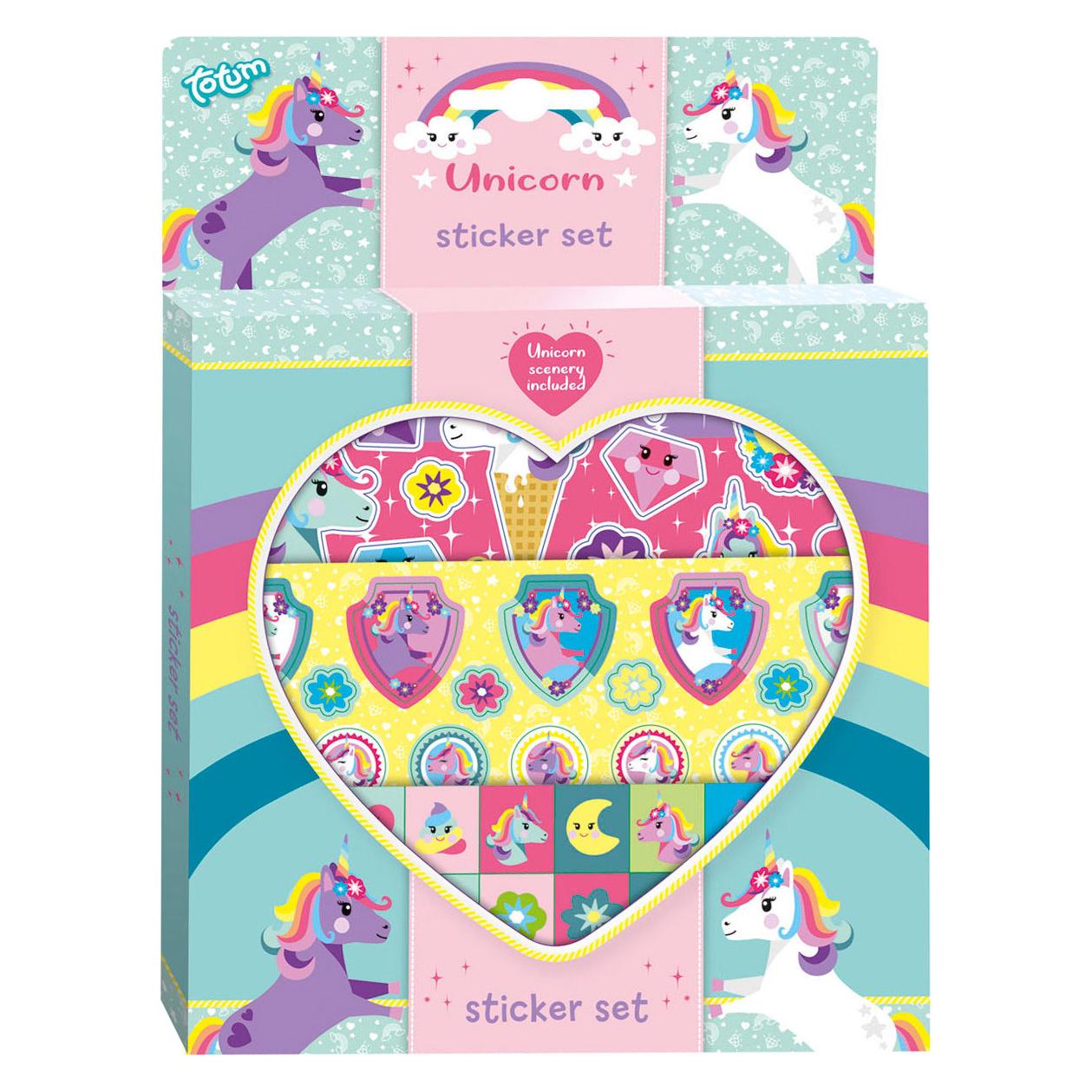 Totum Einhorn Stickerset (3 Sticker) (071384)