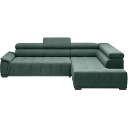Ecksofa Gremio Rechts Dunkelgrün