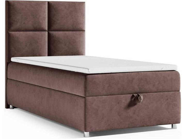 Best for Home Boxspringbett Einzelbett mit Bettkasten, Bonellfederkern und 5 cm Komfort-Topper (Boxspringbett Set, 70x200 80x200 90x200 100x200 cm), Lieferung Wohnung und Aufbauservice, TOP Preis-Leistungs-Verhältnis