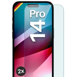 moex Klares Panzerglas für iPhone 14 Pro – passgenaue 9H Schutzfolie für zuverlässigen Displayschutz – ShockProtect Klar