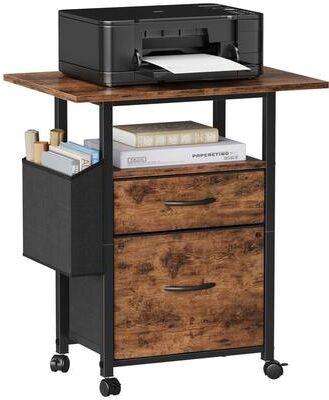 no Drawer File Cabinet with 24'' Extended Desktop