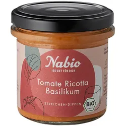 Nabio Bio-Aufstrich Tomate, Ricotta & Basilikum