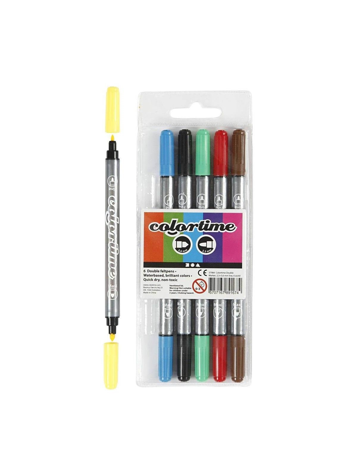 Creativ Company Colortime double ink 6pcs.