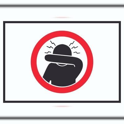 HB-Druck Husten und Niesetikette beachten Symbol Schild A0 (841x1189mm)