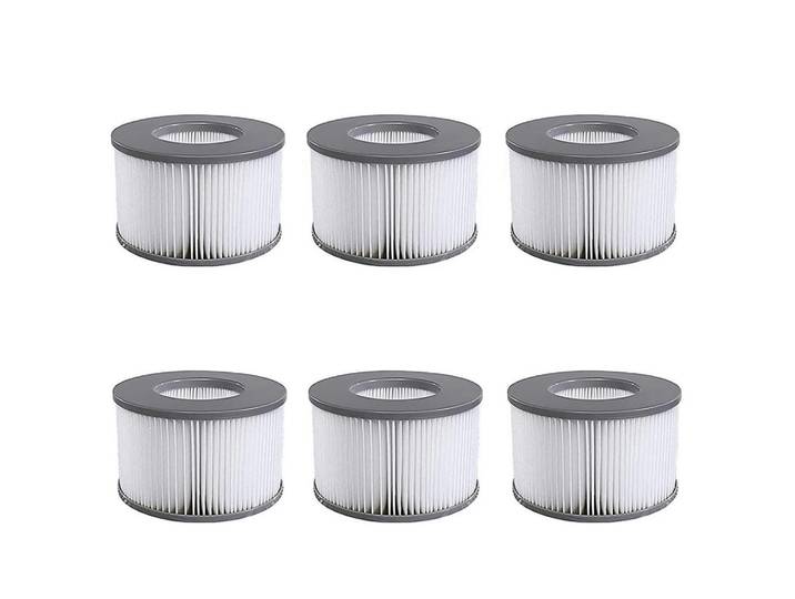 Filterkartuschen 6er Set für Whirlpools und aufblasbare Pools, Mehrfarbig, Kunststoff, 1x1x1 cm, Freizeit & Co, Pools & Wasserspaß, Poolzubehör