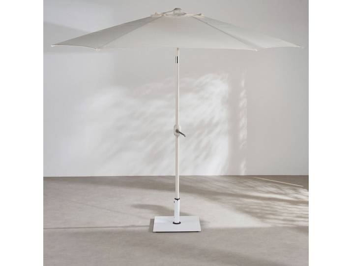 Neigbarer Sonnenschirm aus Aluminium und recyceltem Polyestergewebe, Farbe: Ton, Durchmesser 270 cm (Ständer separat erhältlich)