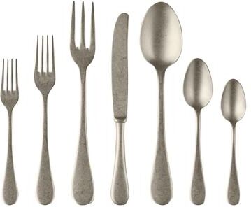 Mepra Vintage Pewter Flatware Set - 32 Pieces