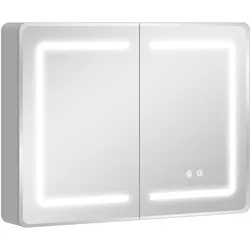 SPIEGELGLAS mit Sicherheitsglas aus Aluminium Silber
