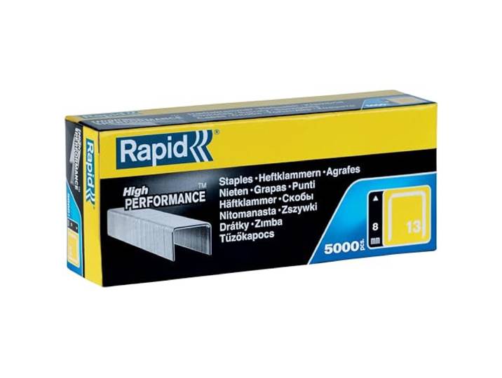 Rapid tackernieten No. 13, 8 mm, 5.000 stuks fijndraadnieten