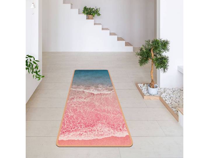 Tapis de yoga Océan rose 183 x 61cm Rose foncé